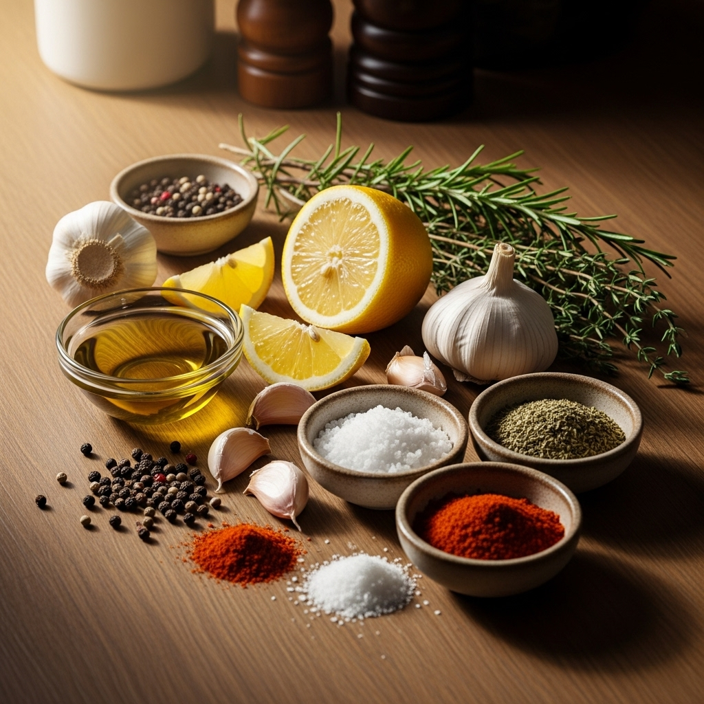 Інгредієнти та маринад для риби на грилі