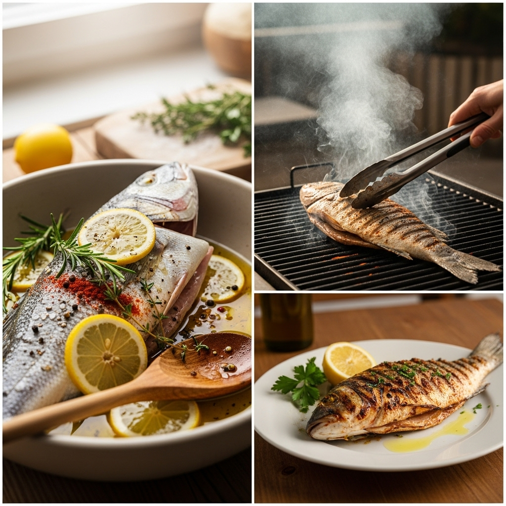 Покроковий рецепт приготування риби на грилі