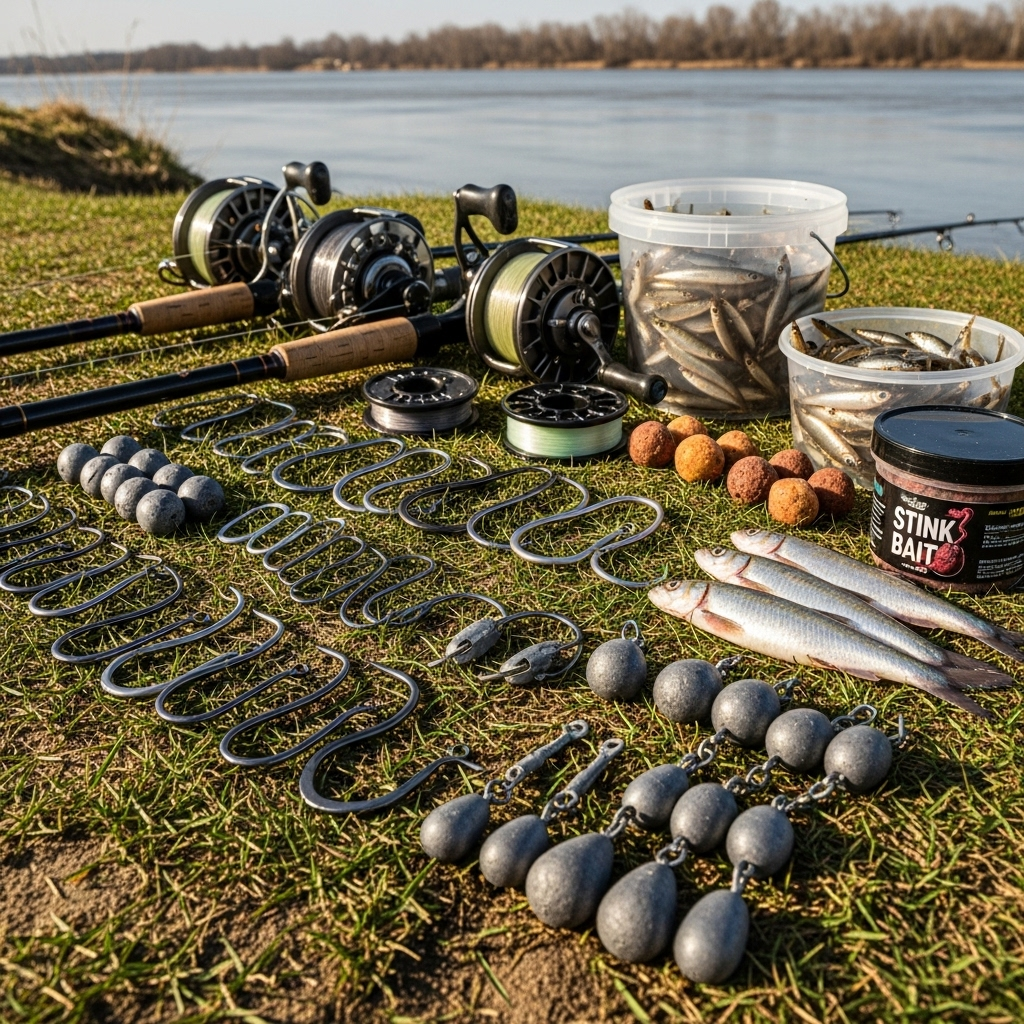Снасті для лову сома з берега: що вибрати для успішної риболовлі?