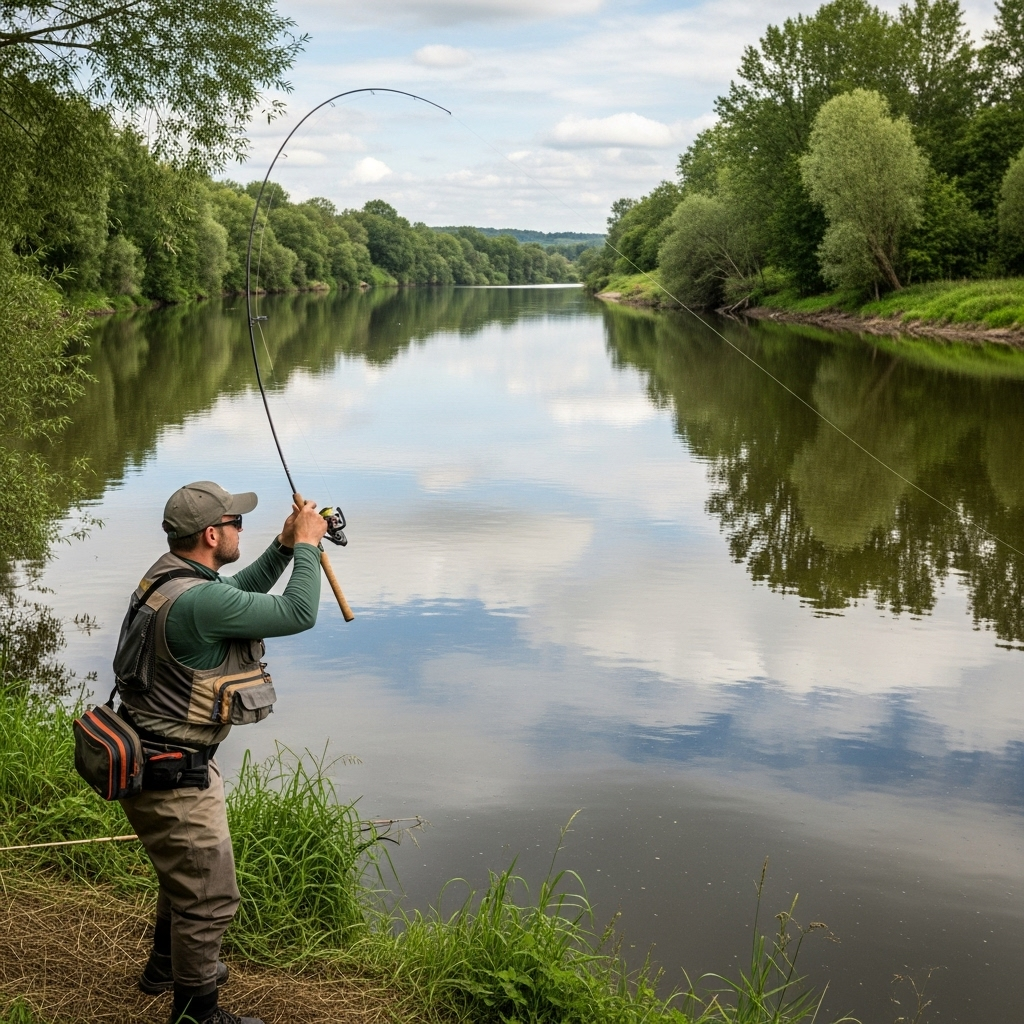 Тактика лову сома з берега: секрети успішного улову