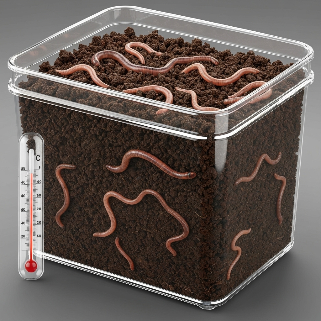 Умови для розведення черв'яків