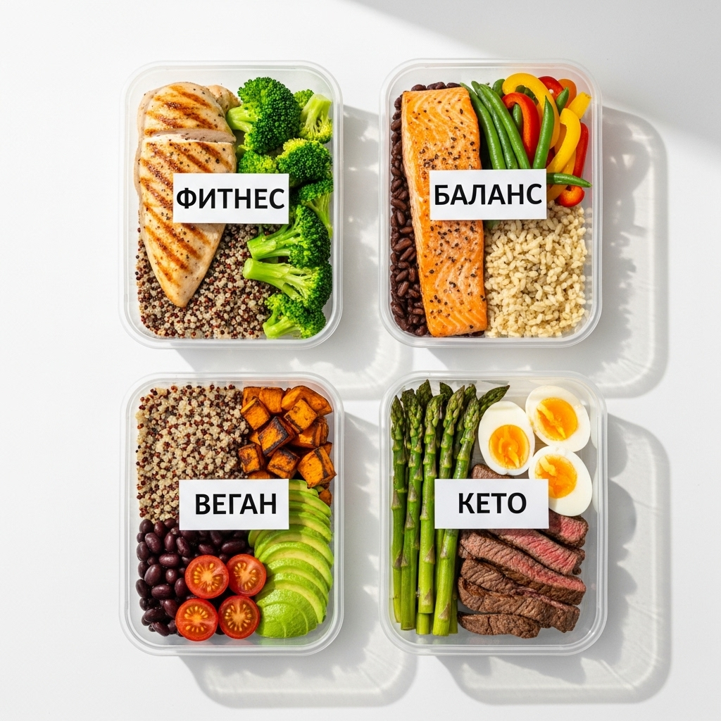 Види раціонів у доставці правильного харчування