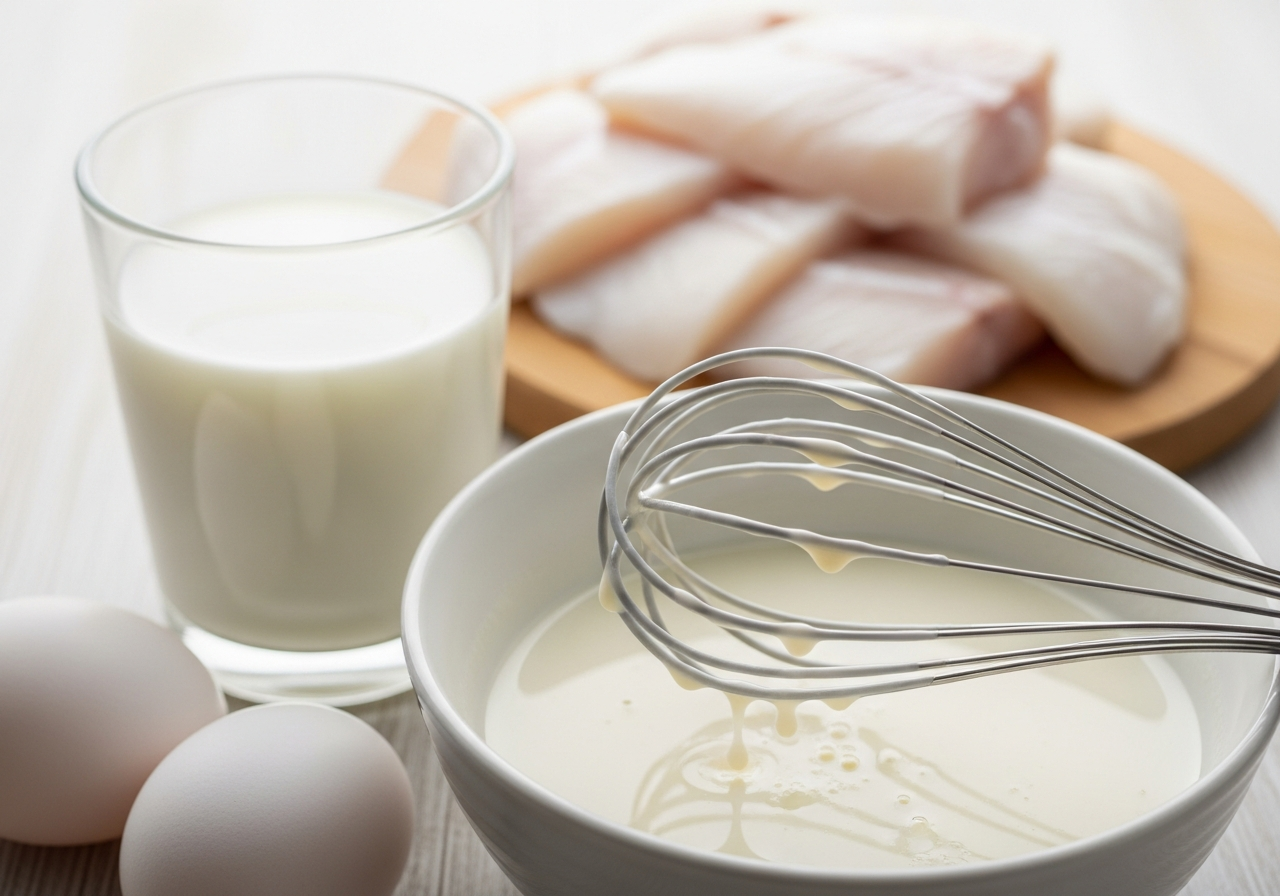 Кляр на молоці — для ніжної текстури