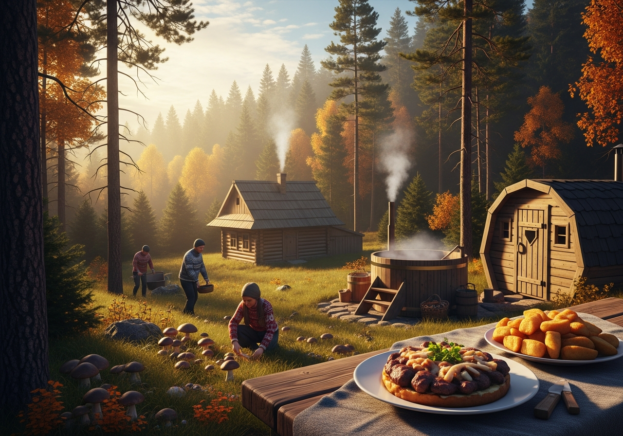 Осінь в Карпатах: тихе грибне полювання, чани, сауни і гарячий бануш