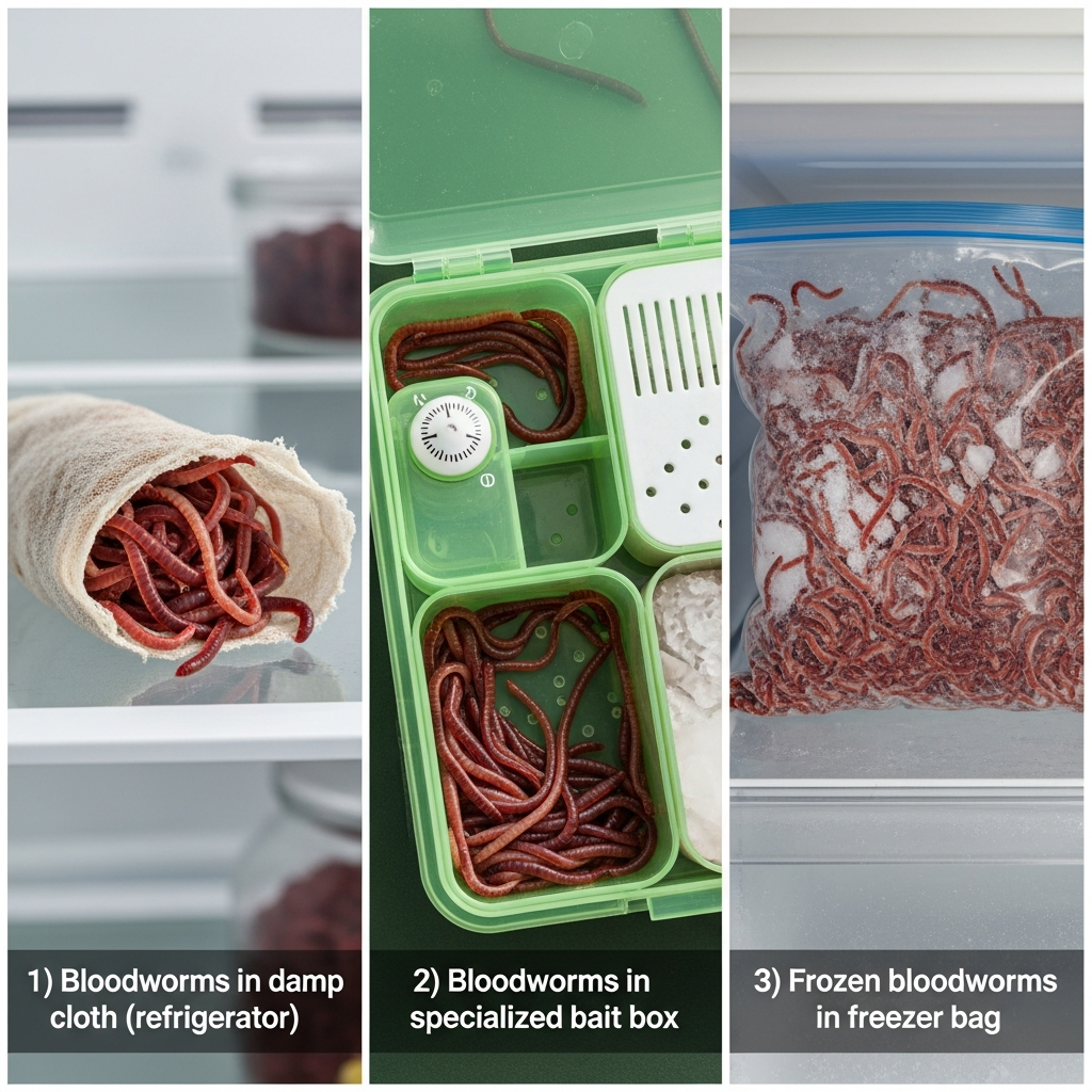 Способы хранения мотыля: от короткого до долгого срока