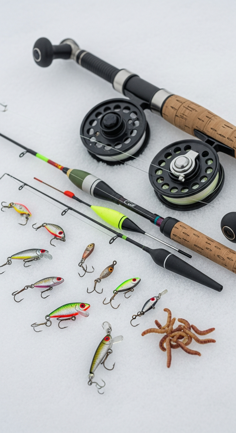 Выбор снастей для зимней ловли плотвы